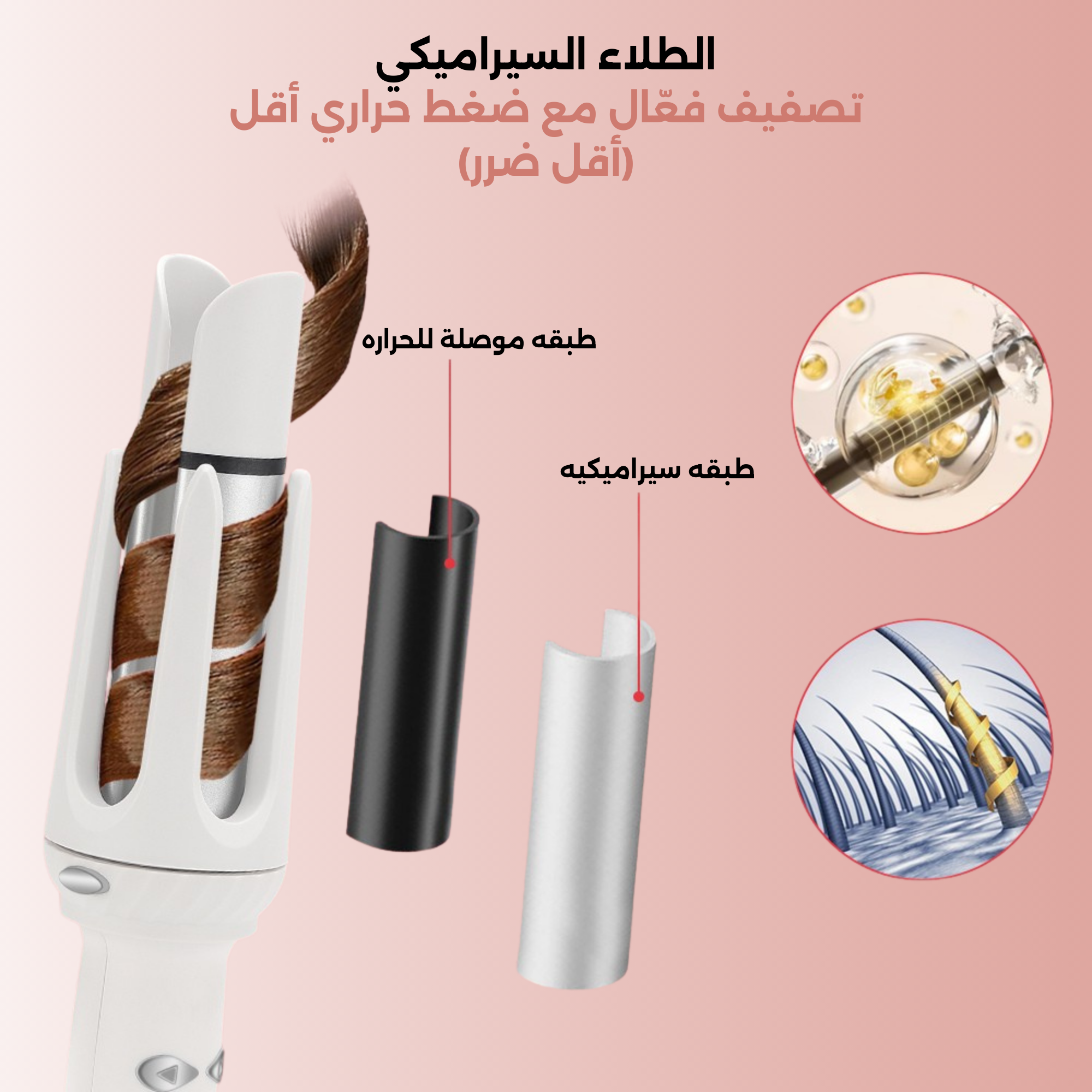 لين™- جهاز تمويج ألشعر
